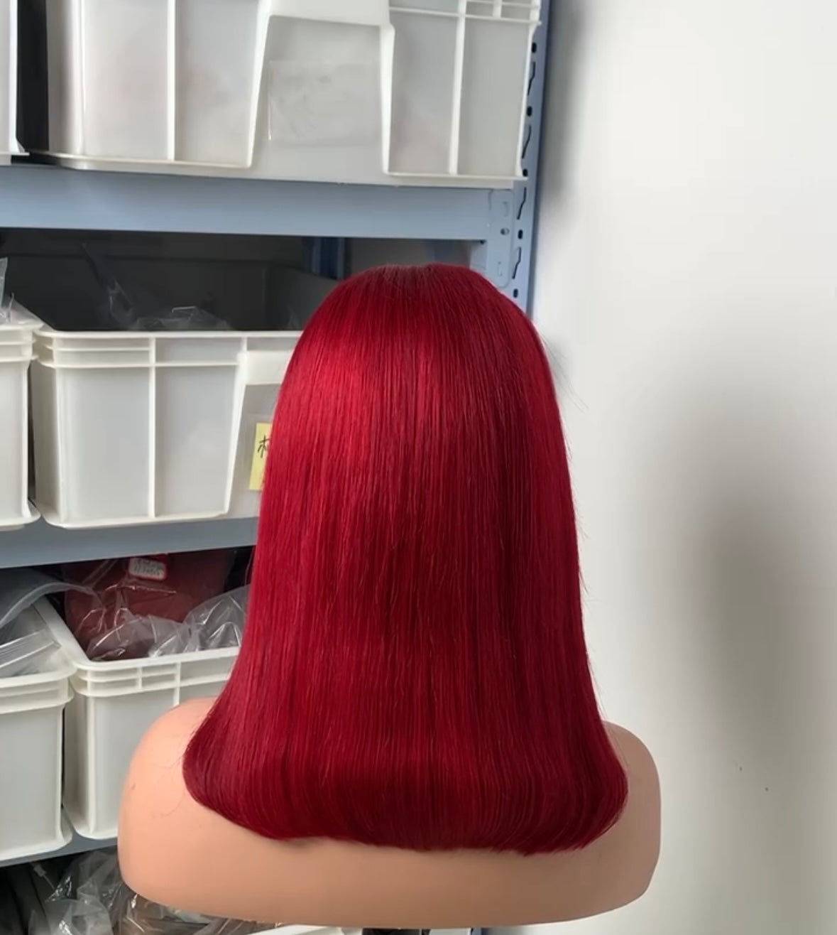 13*4 full frontal wig Burgundy Straight human hair wigs