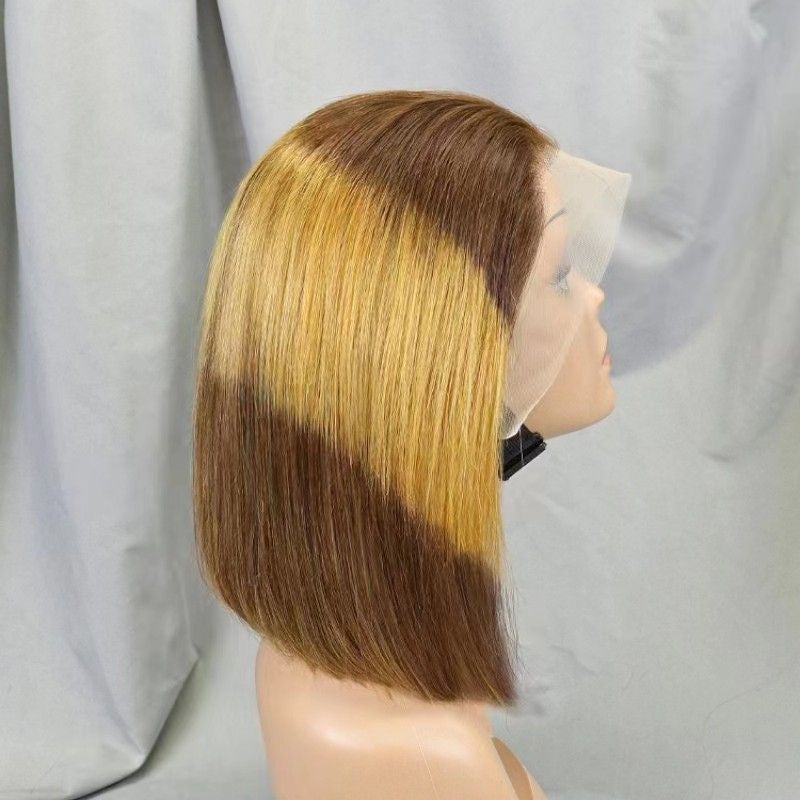 12A New style 4/30/4 color Brazilian Bob With 13*4 big lace