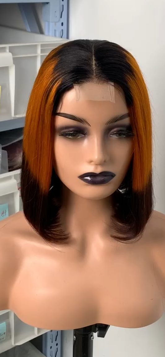 2x6 lace frontal,350/4 color ,human hair