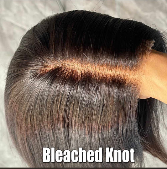 5x5 Glueless ,Pre-cut ,Bleached Knot, Bob Human hair
