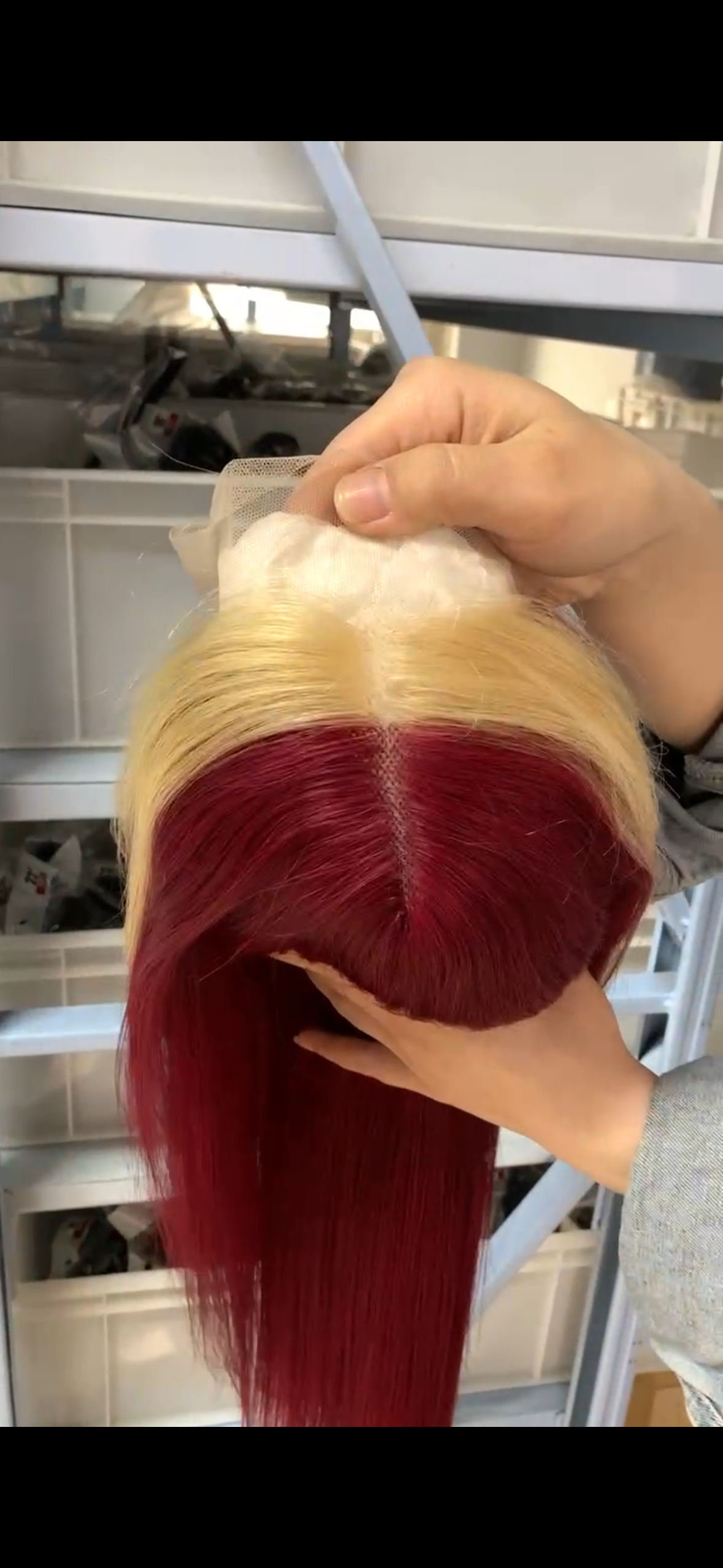 Red 613 13x4 lace frontal,human hair wig ,100% virgin hair ,