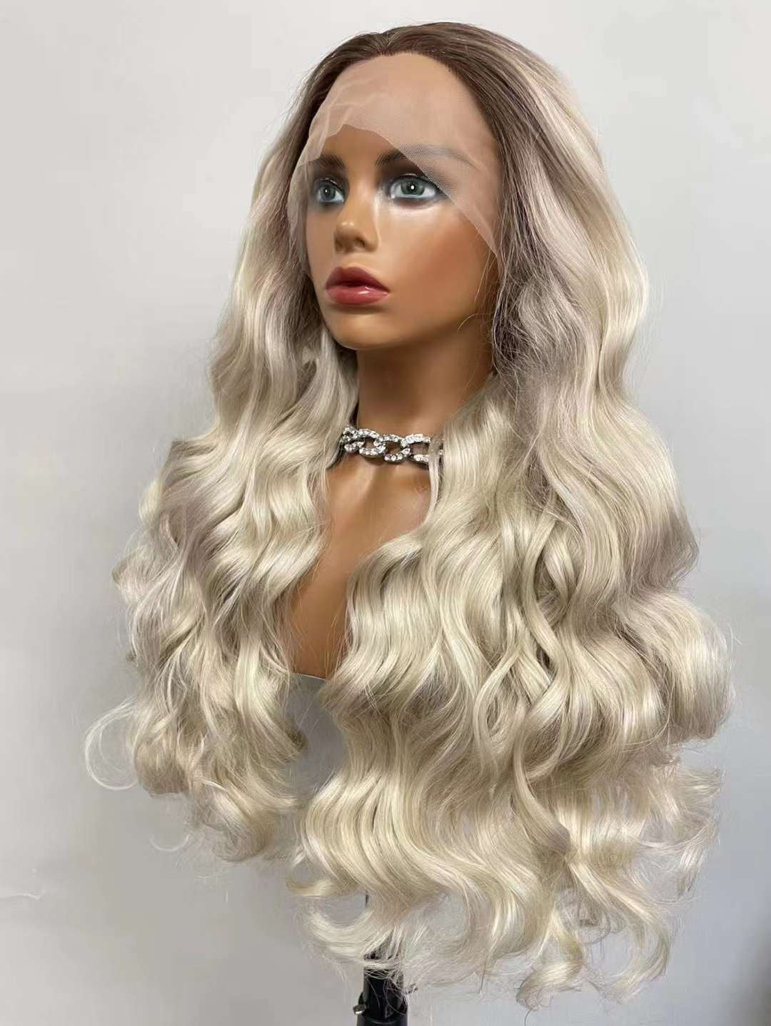 1B/613 high quality synthetic hair,lace 13x4, 26inch no tangles