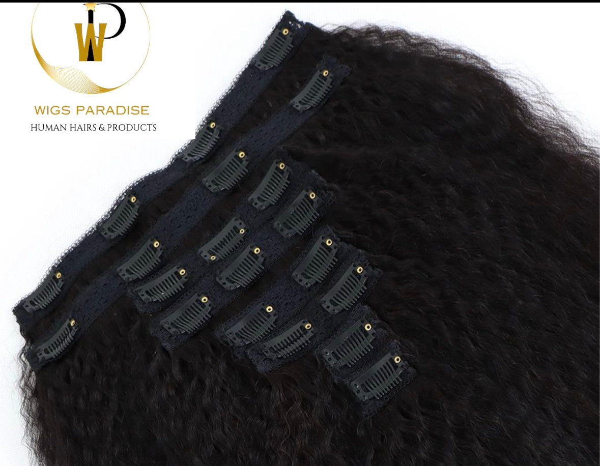 Straight Clip In Hair Extension Human Hair 120g/Set Straight Clip In Extension Full Head Brazilian Clip Hair Extension for Women