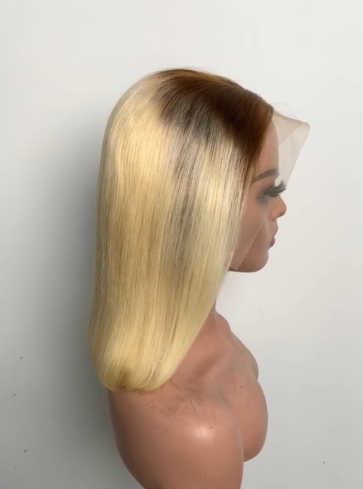 4 613 Glueless HD 13X4 lace frontal  human hair wig