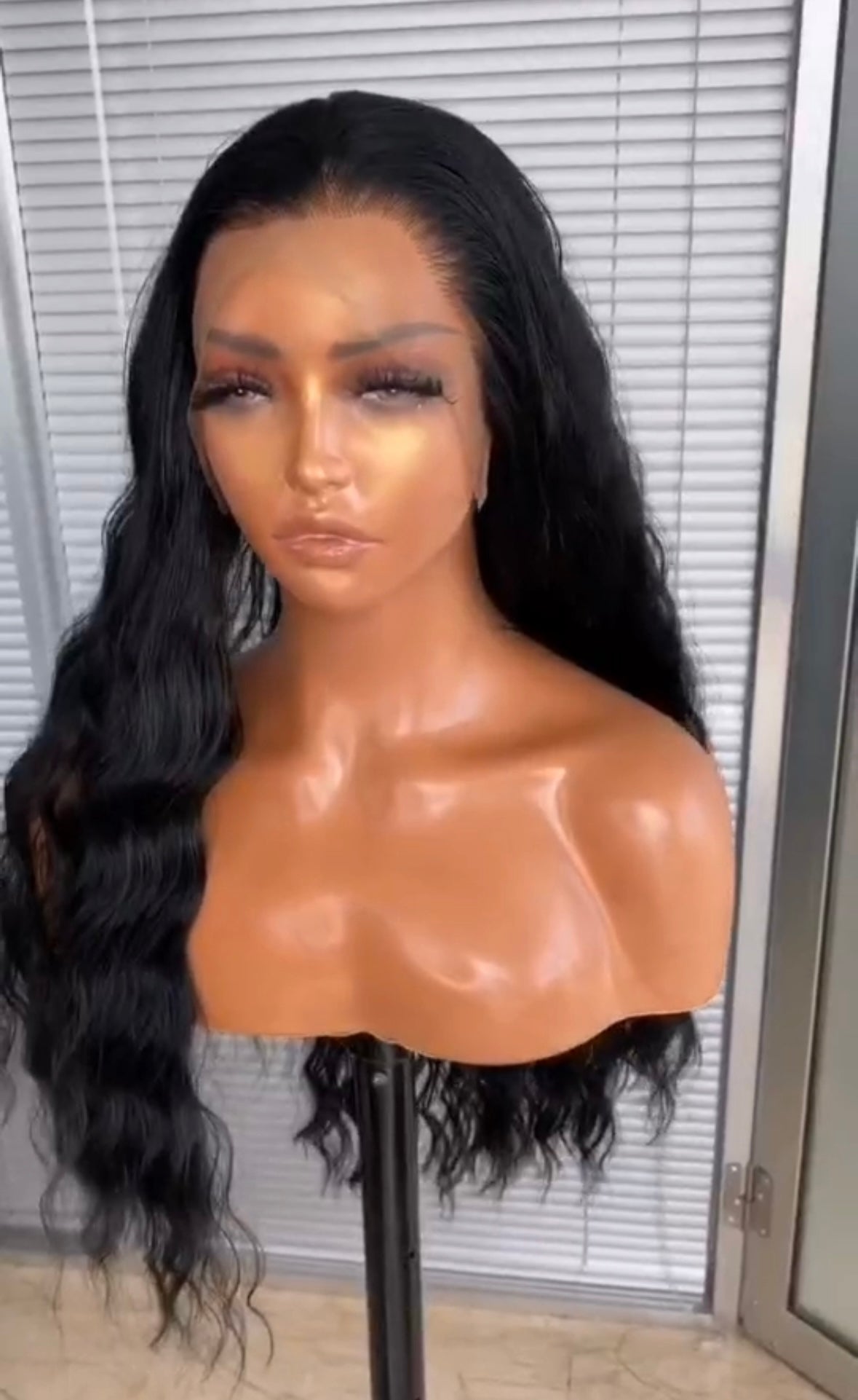 Synthetic 13x4 lace wig , Preplucked ,wave high quality wig