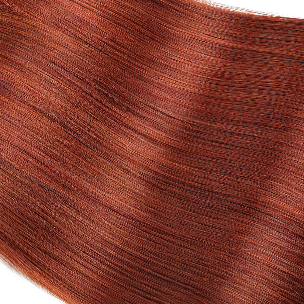 #33 Color Reddish Brown 4x4 Lace Closure Virgin Human Hair