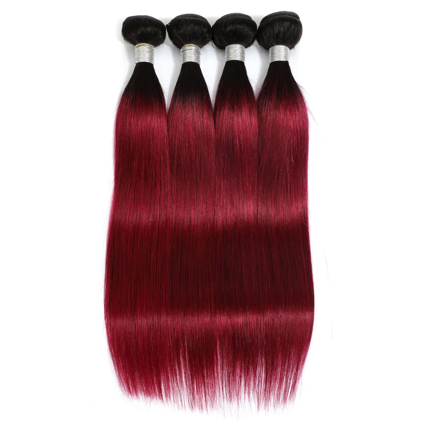 10A Ombre 1b/99J Human Hair Bundles Bug Remy Hair Straight