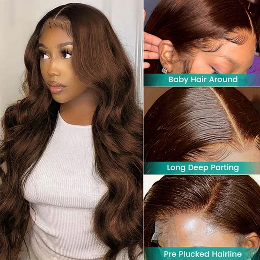 Body Wave 360 Full Lace Frontal Wig ,100 human hairs