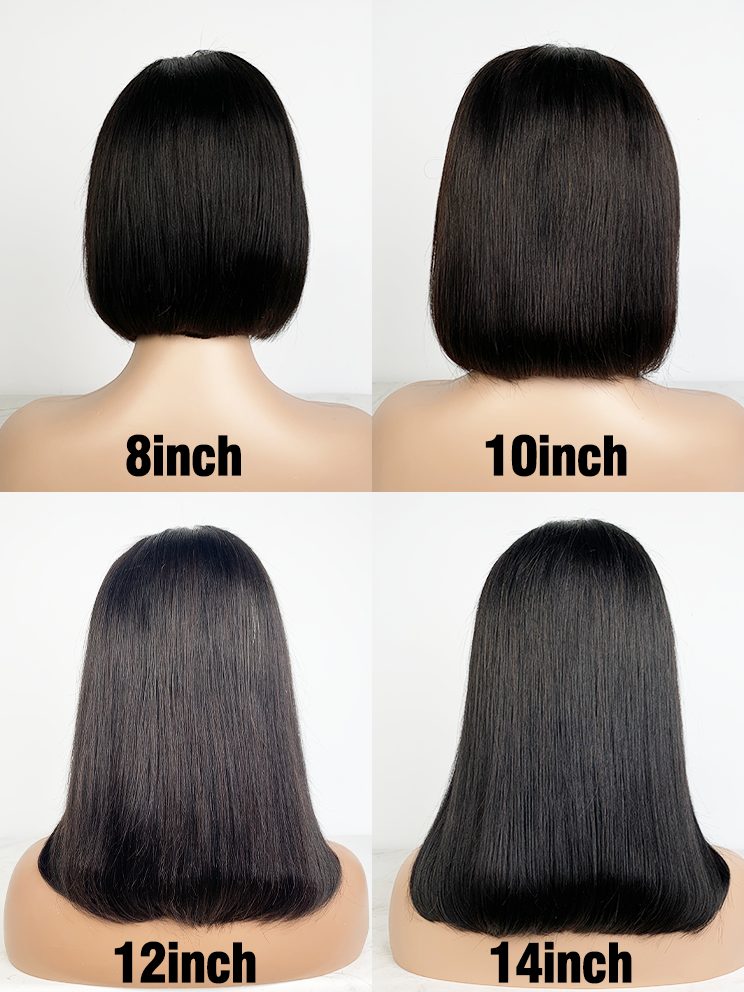 Part T lace 13x1 Brazilian Straight Bob Wig Human Hair Lace Front Wigs Short Bob Lace Wig
