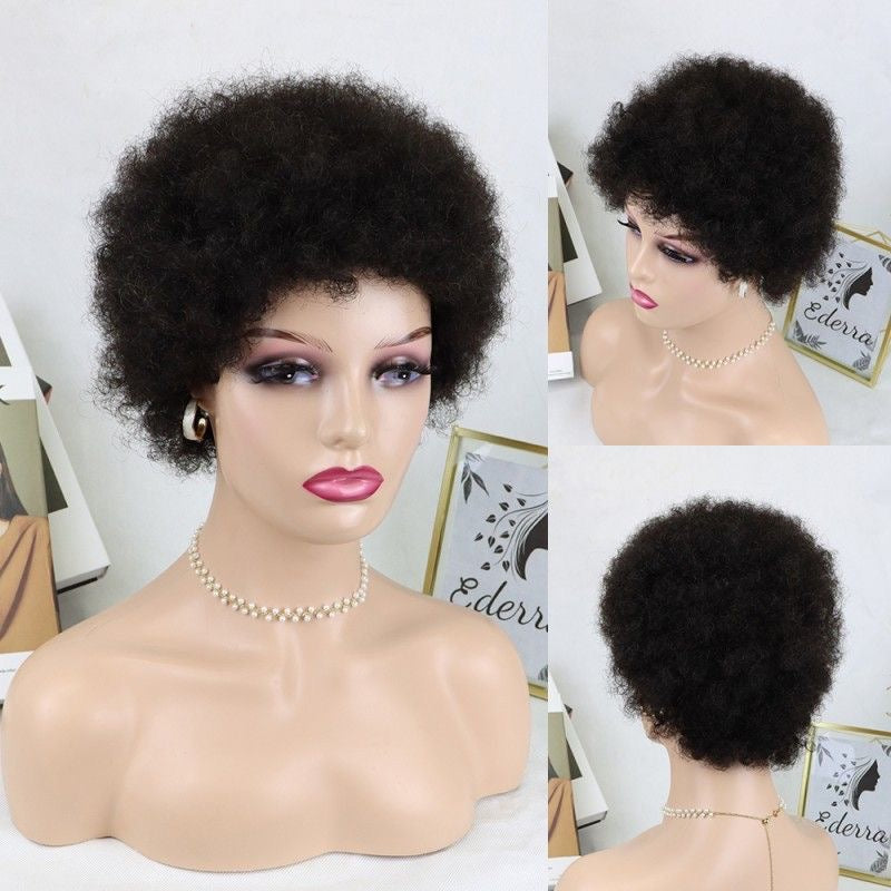 Human Hair 100% Afro Wig Original Brazilain High Quality