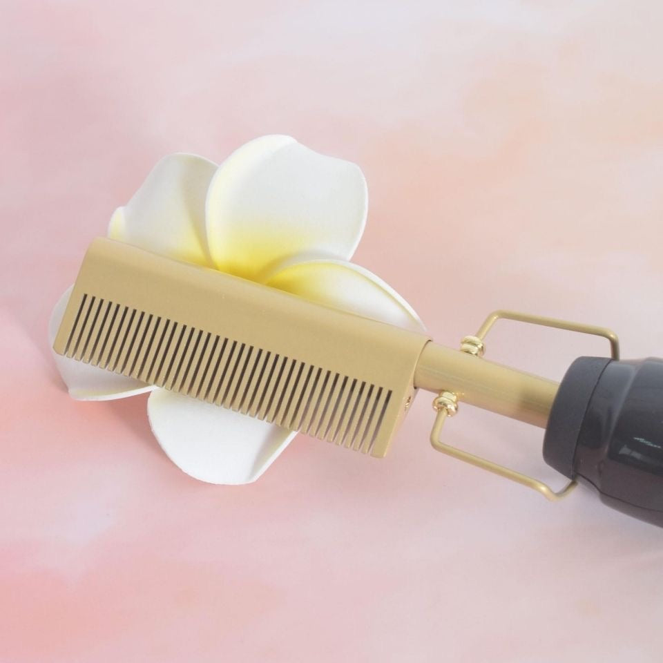 Hot comb for wigs and human hairs