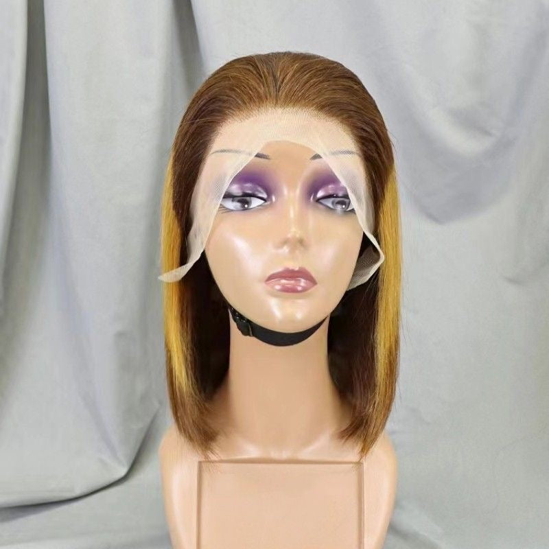 12A New style 4/30/4 color Brazilian Bob With 13*4 big lace