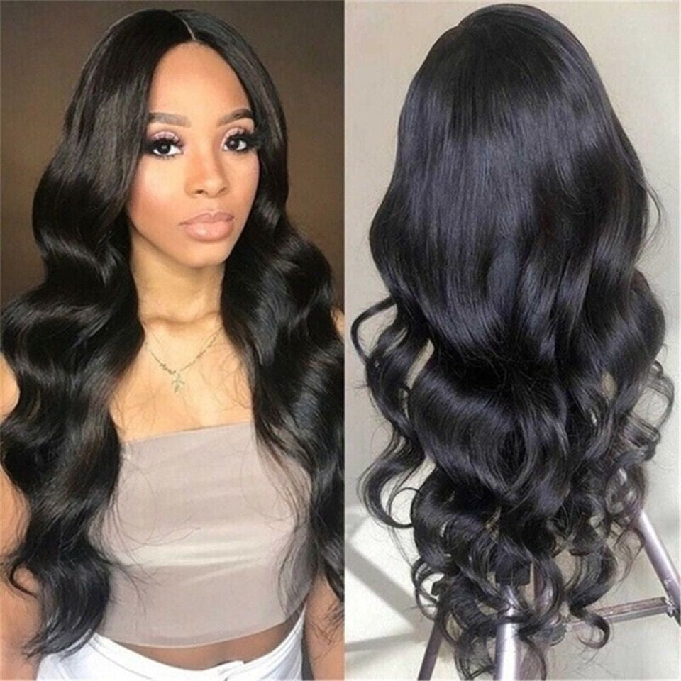 Long Wavy Closure wigs Body Wave