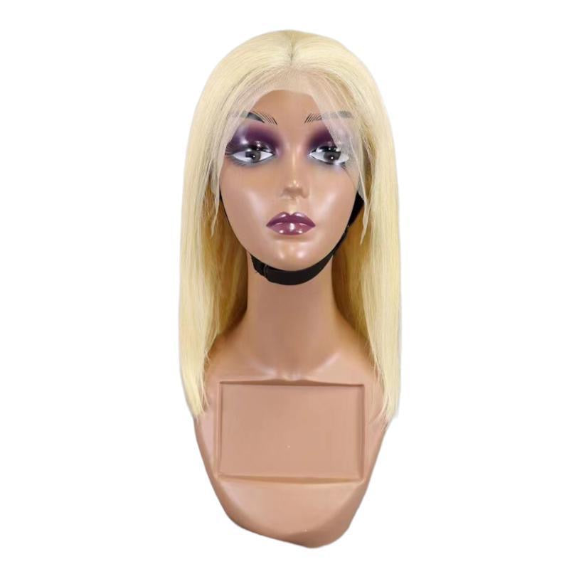 12A Brazilia 613 Light Blonde Bob With 13*4 Frontal Lace wig